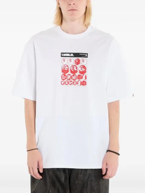 Sticker graphic-print T-shirt by BAPE