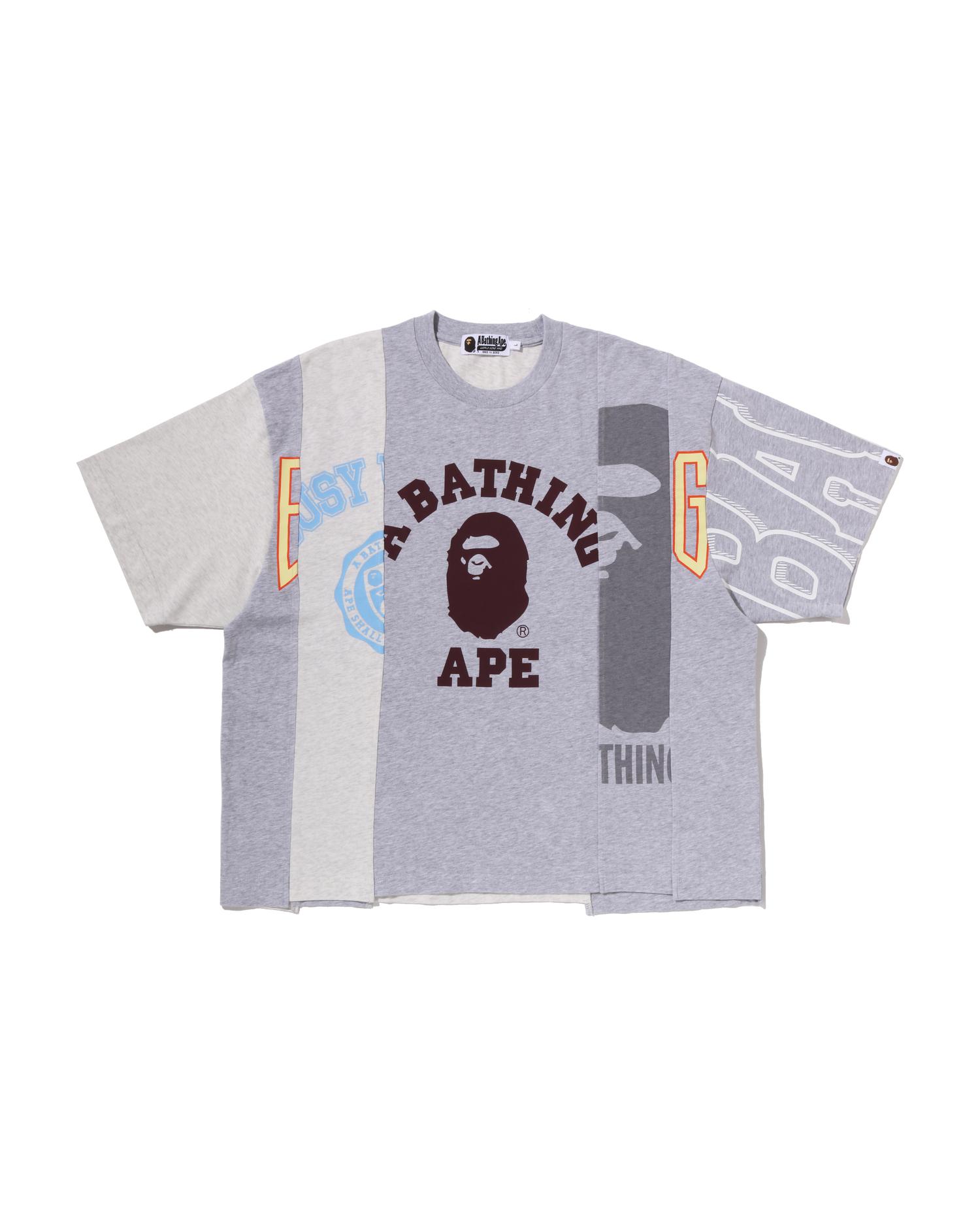 Upcycled Multi Logo Cropped Fit Tee by BAPE