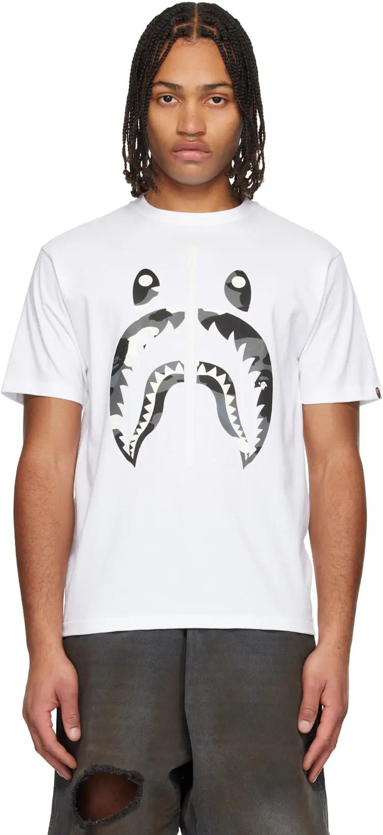 White City Camo Shark T-shirt by BAPE