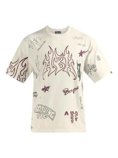 World Gone Mad graphic-print T-shirt by BAPE