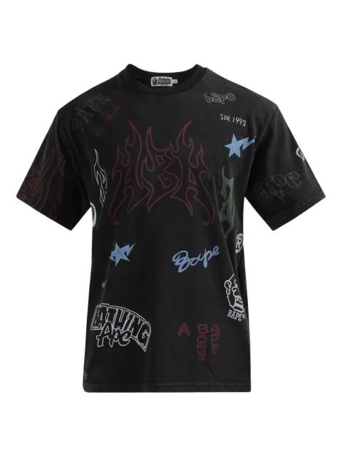 World Gone Mad graphic-print T-shirt by BAPE