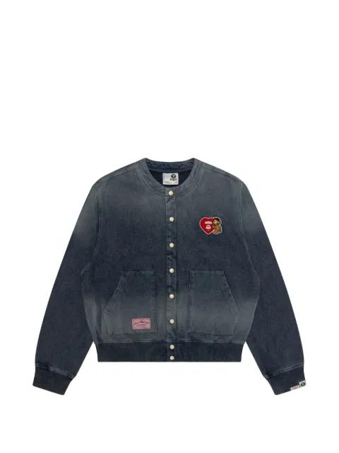 appliqué bomber jacket by BAPE
