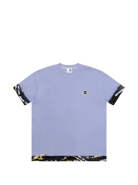 appliqué border T-shirt by BAPE