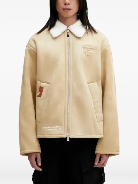 appliqué collar jacket by BAPE