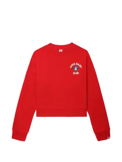 appliqué cropped sweater by BAPE