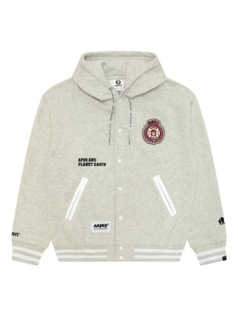 appliqué-detail hoodie by BAPE