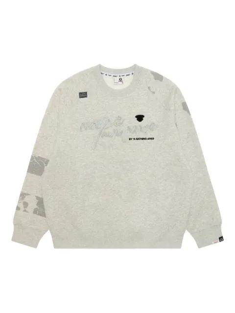 appliqué-patch sweatshirt by BAPE