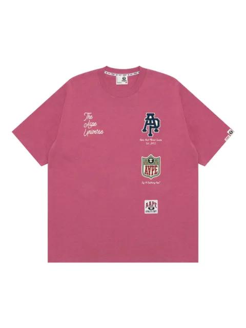 applique-patch T-shirt by BAPE
