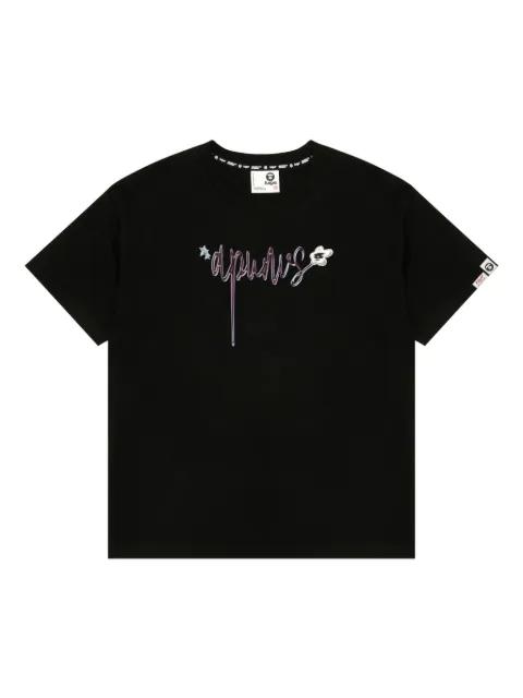 bear-print T-shirt by BAPE