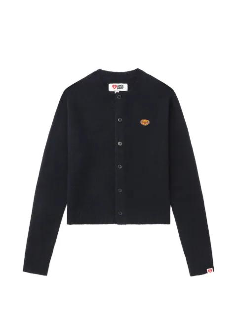 buttoned appliqué cardigan by BAPE