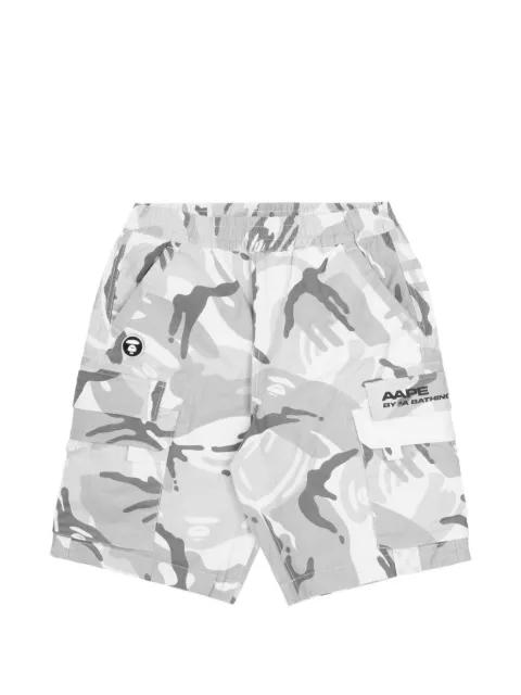 camo cargo shorts by BAPE
