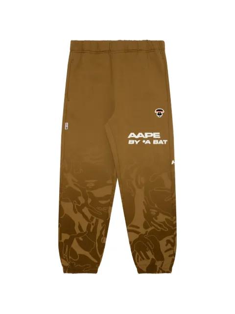 camo gradient track pants by BAPE