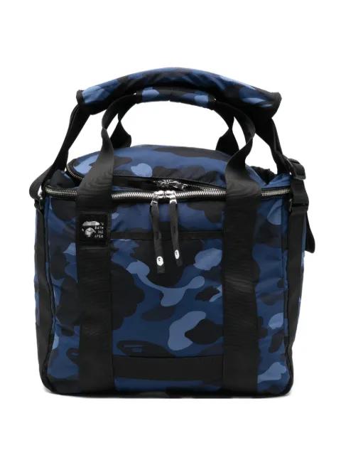 camo-pattern tote bag by BAPE
