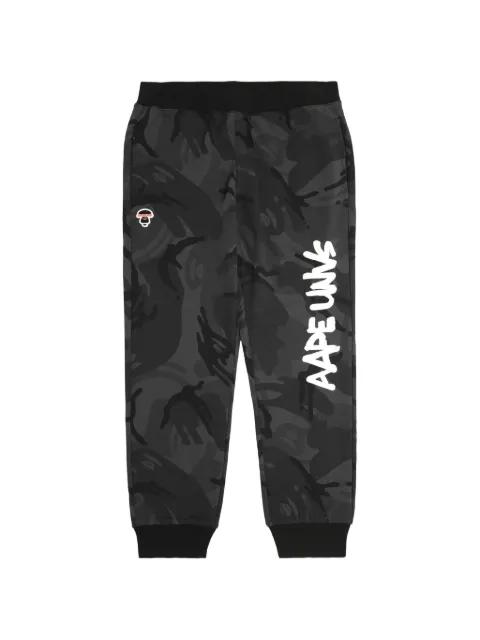 camo-patterned trackpants by BAPE