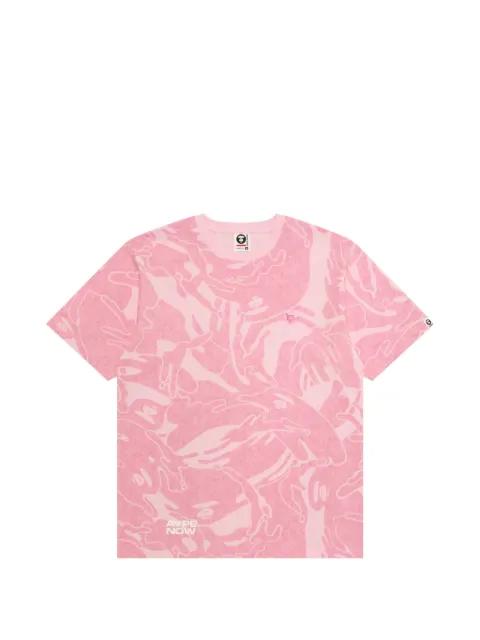 camo-print T-shirt by BAPE