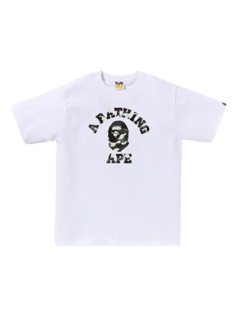 camo-print ape-head T-shirt by BAPE