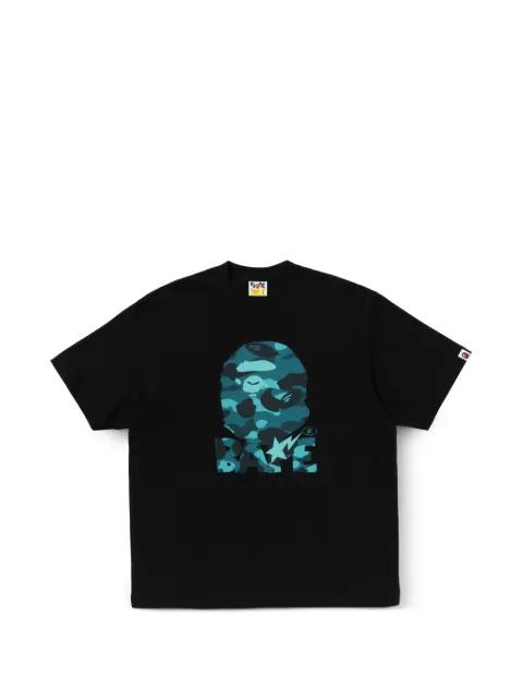 camo-print logo-print T-shirt by BAPE