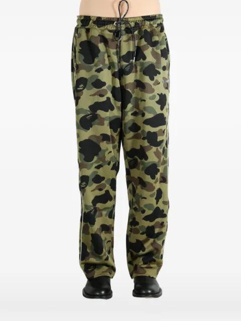 camo-print track pants by BAPE