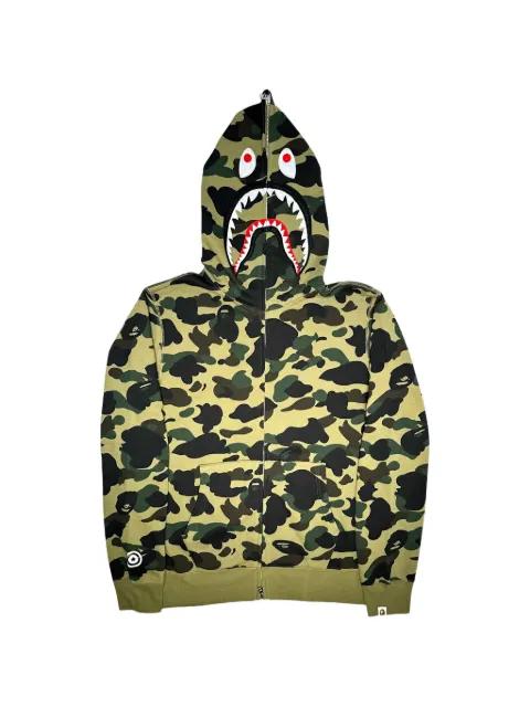 camo shark zip hoodie by BAPE