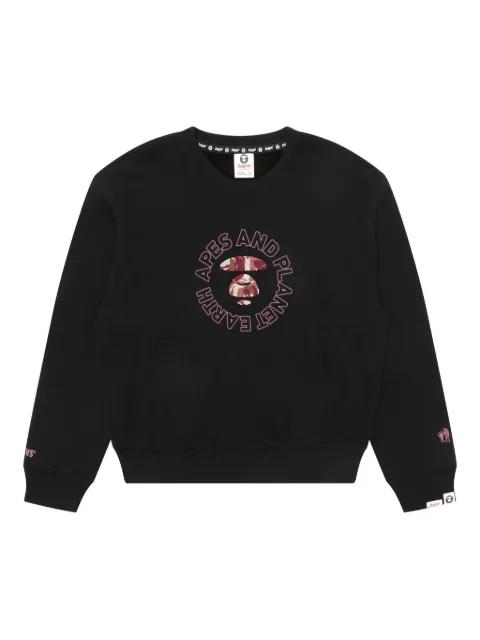 camouflage-embroidered sweatshirt by BAPE