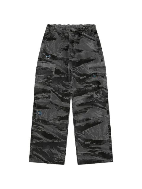 camouflage flap-pocket trousers by BAPE