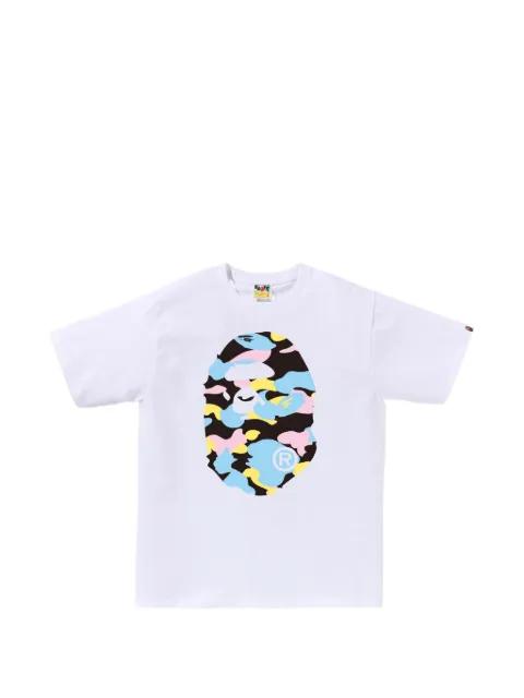 camouflage graphic T-shirt by BAPE