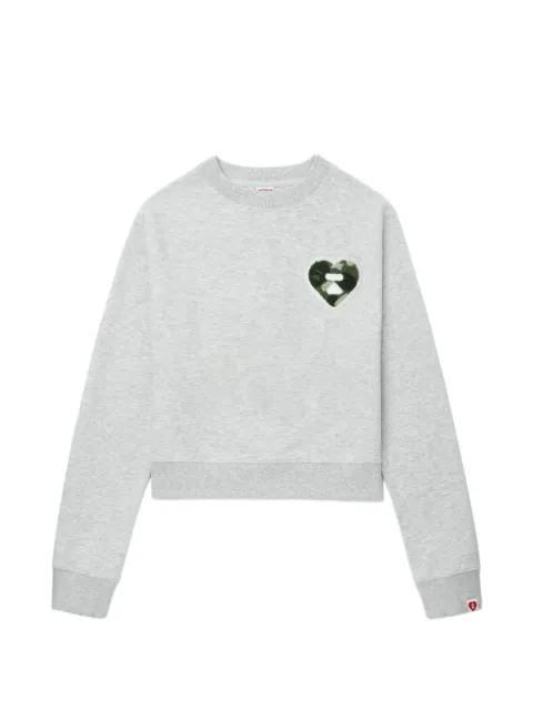 camouflage heart patch knitwear by BAPE