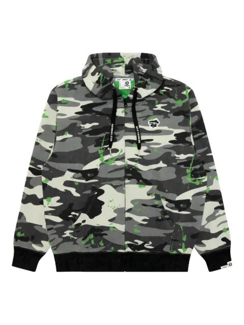 camouflage logo patch sweatshirt by BAPE
