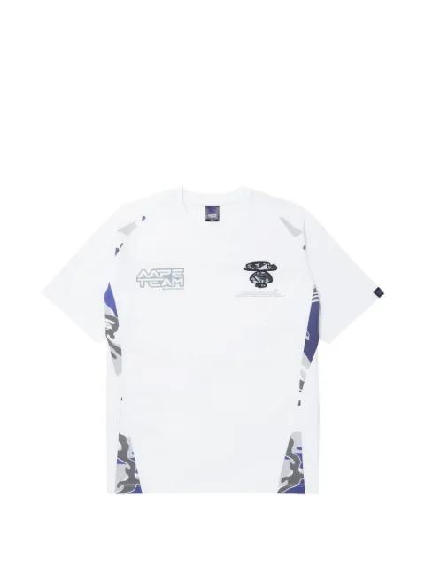 camouflage-panelled T-shirt by BAPE