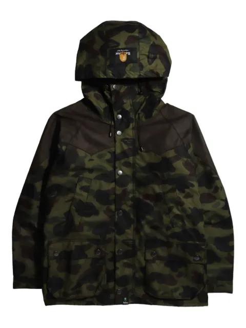 camouflage-pattern hoodied jacket by BAPE