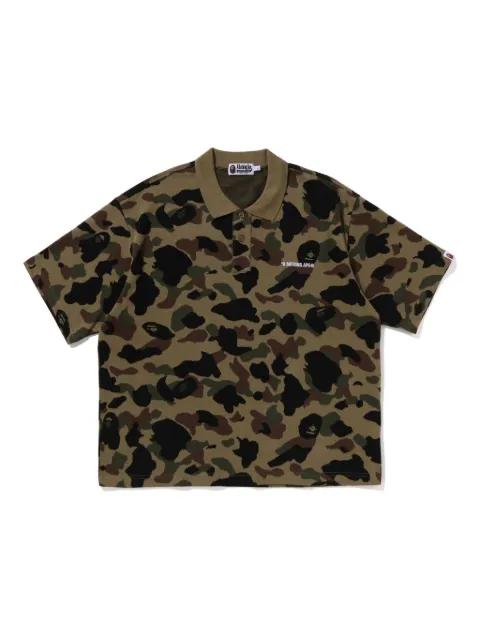 camouflage-pattern polo shirt by BAPE