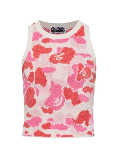 camouflage-pattern tank top by BAPE