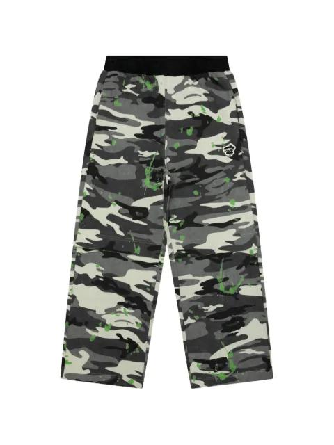 camouflage-pattern track pants by BAPE