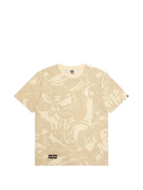 camouflage-print T-shirt by BAPE