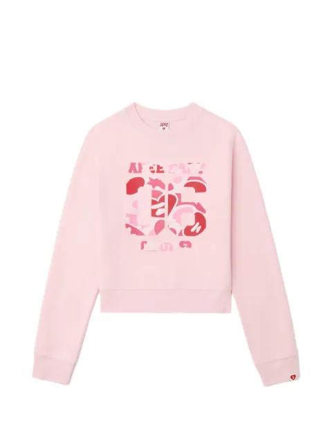 camouflage-print crew-neck sweater by BAPE