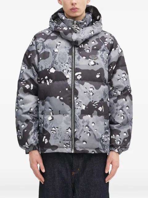 camouflage-print hoodied jacket by BAPE