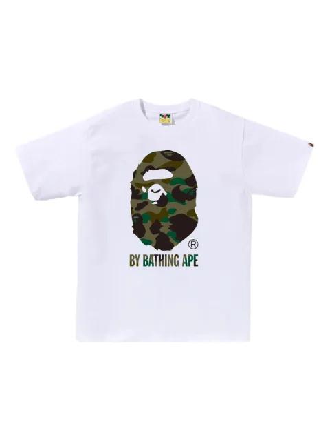 camouflage-print logo T-shirt by BAPE
