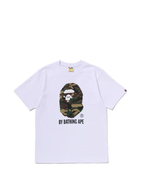 camouflage-print logo-print T-shirt by BAPE