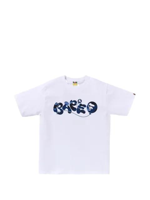 camouflage-print logo-print T-shirt by BAPE