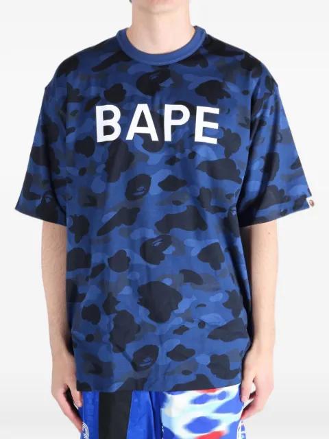 camouflage-print logo-print T-shirt by BAPE