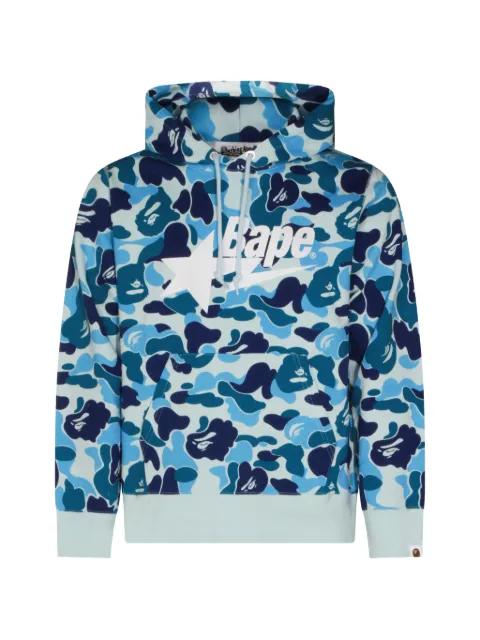 camouflage-print logo-print hoodie by BAPE
