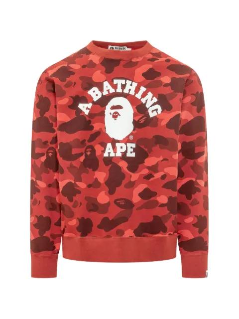 camouflage-print logo-print sweater by BAPE