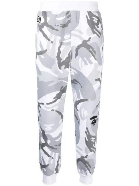 camouflage-print track pants by BAPE