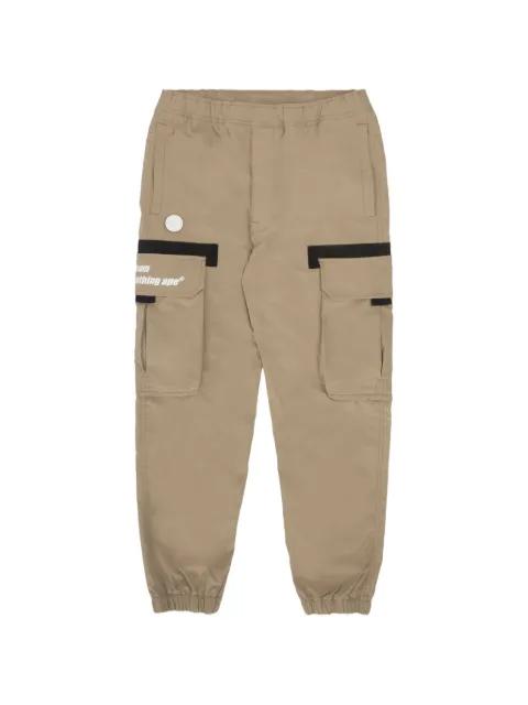 cargo-pockets track pants by BAPE