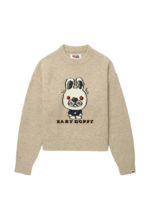 cartoon graphic knitwear by BAPE