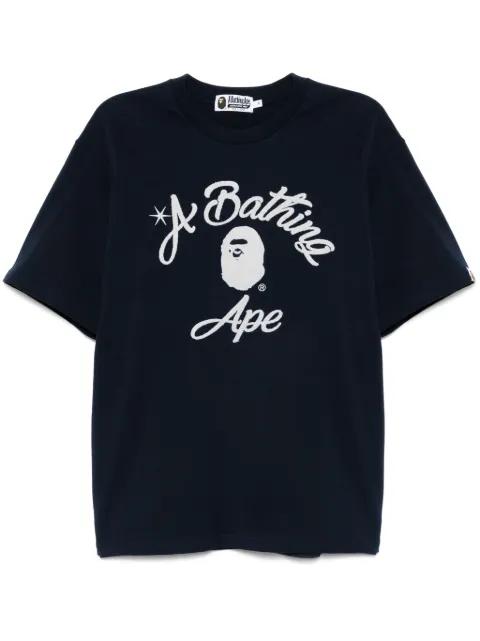 chain stitch college T-shirt by BAPE