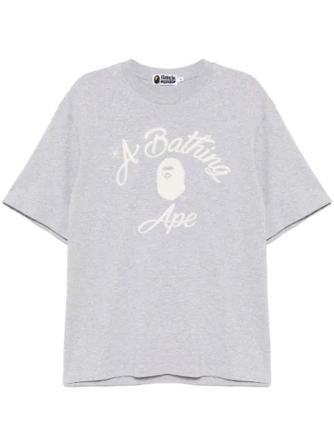 chain stitch college T-shirt by BAPE