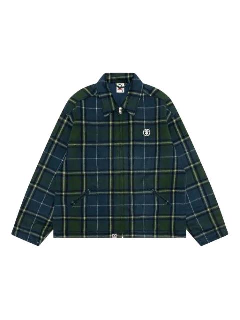 check appliqué jacket by BAPE