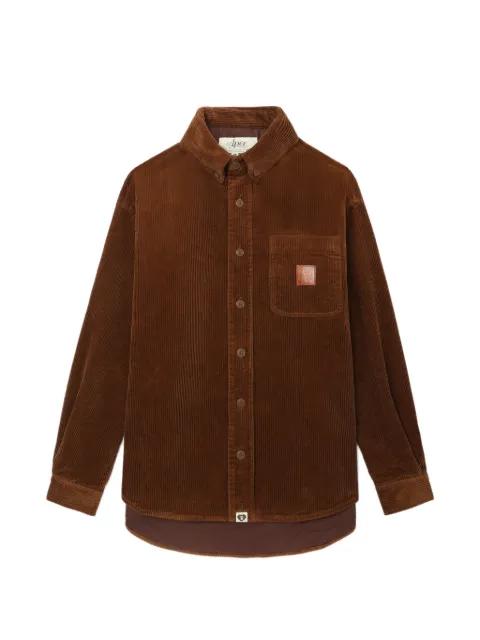 chest-pocket corduroy shirt by BAPE