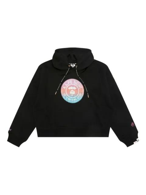 circular-logo cotton hoodie by BAPE